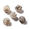 Natural Crazy Lace Agate Carved Flower Beads G-O156-B-23-1