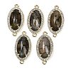 Natural Labradorite Faceted Oval Links G-B126-06G-06-1