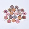 Printed Wooden Buttons WOOD-TAC0003-02B-1