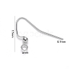 Tarnish Resistant 304 Stainless Steel Earring Hooks STAS-S111-010-3