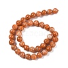 Natural Orange Calcite Beads Strands G-I247-10C-01-4