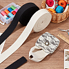   2Pcs 2 Colors 10 Yards Flat Cotton Ribbon OCOR-PH0002-56-4