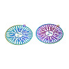 Ion Plating(IP) 201 Stainless Steel Filigree Big Pendants LS-STAS-S118-079-2