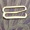 Zinc Alloy Slider Buckles IFIN-WH0052-52G-1