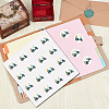 8 Sheets Plastic Waterproof Self-Adhesive Picture Stickers DIY-WH0428-100-4