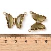 Brass Pave Faceted Glass Connector Charms FIND-Z020-03D-3