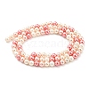 Electroplated Shell Pearl Beads Strands SHEL-F008-03A-10-2