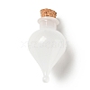 Teardrop Glass Cork Bottles Ornament AJEW-A039-01E-1