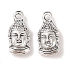 Tibetan Style Alloy Buddha Head Pendants TIBEP-M031-05AS-1