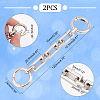 Unicraftale 2Pcs Alloy Chain Bag Strap Extenders FIND-UN0001-97P-2