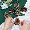 AHADERMAKER 6Pcs 3 Style Bees Pattern Computerized Embroidery Cloth Iron on/Sew on Patches PATC-GA0001-13-3