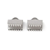 304 Stainless Steel Ribbon Crimp Ends STAS-E471-05J-P-1