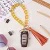 Chain Link Wristlet Keychain HJEW-SW00014-02-4