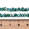 Electroplate Transparent Glass Beads Strands X-GLAA-N021-4mm-05-4