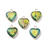 Dyed Synthetic Imperial Jasper Pendants G-P529-08G-06-1