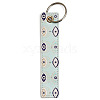 PU Leather Rectangle with Evil Eye Keychain PW-WG8C289-07-1