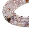 Natural Purple Rutilated Quartz Beads Strands X1-G-A097-A09-02-4