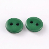 2-Hole Flat Round Resin Sewing Buttons for Costume Design BUTT-E119-28L-14-2
