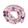 Natural Colorful Fluorite Beads Strands G-G182-H01-01-3