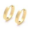 304 Stainless Steel Oval Hoop Earrings for Women EJEW-C096-66G-2