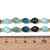 Natural Ruby in Zoisite & Flower Amazonite & Green Aventurine & Apatite Beads Strands G-N358-04A-06-5