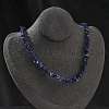 Natural Sodalite Chip Beaded Necklaces for Men Women NJEW-G159-01F-3