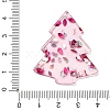 Christmas Tree Printed Opaque Acrylic Pendants OACR-Q080-02A-3