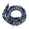 Natural Blue Aventurine(Dyed & Heated) Beads Strands G-H078-C22-01-3