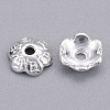 6-Petal Tibetan Style Alloy Flower Bead Caps LS-TIBE-S220-S-RS-2