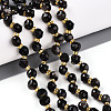 Natural Silver Obsidian Beads Strands G-T141-51-1