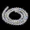 Transparent Electroplate Glass Beads Strands LS-EGLA-A039-T3mm-L13-2