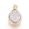 Druzy Resin Pendants KK-J273-G-2