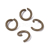 Spray Painted Iron Open Jump Rings IFIN-T017-04B-04-1