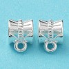 Tibetan Style Alloy Tube Bails TIBE-30047-S-RS-5