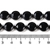 Natural Black Onyx(Dyed & Heated) Beads Strands G-C116-A73-01-5