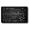 Rectangle 201 Stainless Steel Custom Blank Thermal Transfer Wallet Card DIY-WH0252-012-1