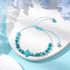 5Pcs Synthetic Gemston Braided Beaded Bracelets Sets BJEW-JB11016-4