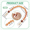 1Pc Resin Oval Link Purse Chains with Alloy Clasps FIND-PH0028-19A-4