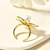 Brass Cuff Rings for Women RJEW-Q008-05G-5