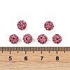 Polymer Clay Rhinestone Beads RB-H284-6MM-Half-209-2
