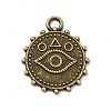 Tibetan Style Alloy Pendant Rhinestone Settings PALLOY-M198-22AB-1