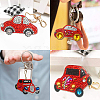 DIY Cars Diamond Painting Keychains Kits DIY-WH0182-16-6