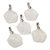 Natural Quartz Crystal Carved Pendants G-I319-02P-A08-1