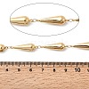 304 Stainless Steel Teardrop Link Chains STAS-L306-04G-2