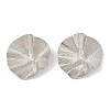 Lotus Leaf Iron Stud Earrings EJEW-L096-004P-1