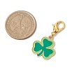 16Pcs 16 Styles Saint Patrick's Day Theme Alloy Enamel Pendant Decoration HJEW-JM02385-3