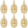 Beebeecraft 8Pcs Brass Pendants KK-BBC0010-80-1