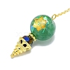 Round Resin Dowsing Pendulum Big Pendants G-C117-01G-09-2