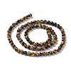 Natural Tiger Eye Round Bead Strands G-L411-07-4mm-4