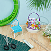 Plastic Rattan Wicker Strips DIY-WH0816-132D-4